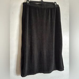 Black Knee Length Ribbed Skirt Size 4
